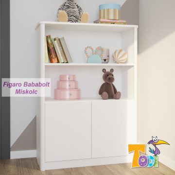 Elegant – nyitott polcos + 2 ajtós szekrény