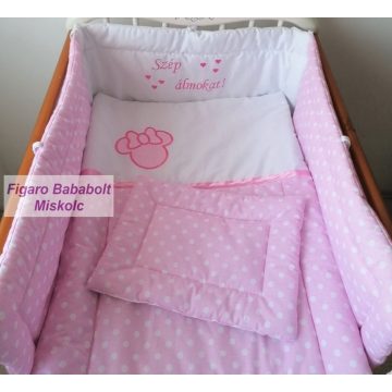  3 részes ágynemű szett "rózsaszín Panna"