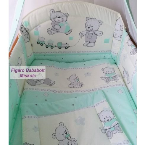 3 részes ágynemű szett "Brummogi-menta"