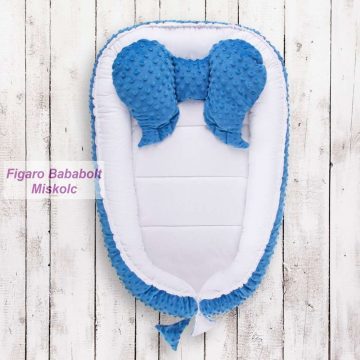 Belisima Babafészek Minky "Teddy Bear kék"