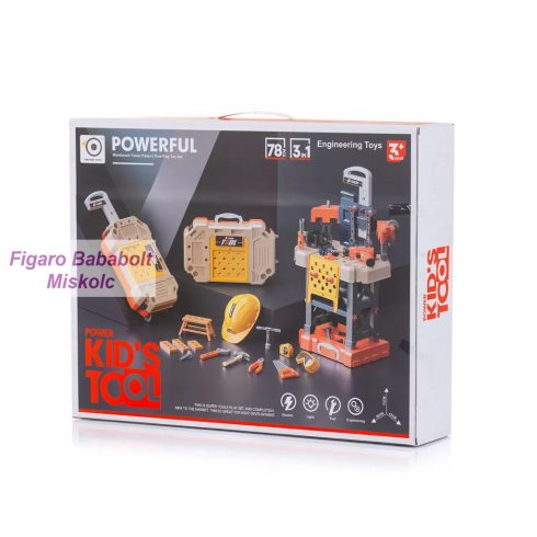 Chipolino szerelőasztal játékszett 78 db-os