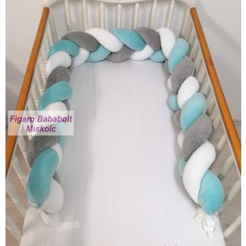 Fonott rácsvédő "szürke-fehér-türkiz"