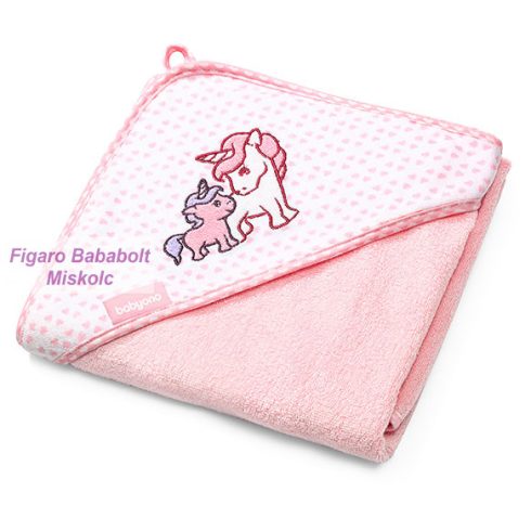 BabyOno bambusz fürdőlepedő 346/01 100x100cm "rózsaszín unikornis"