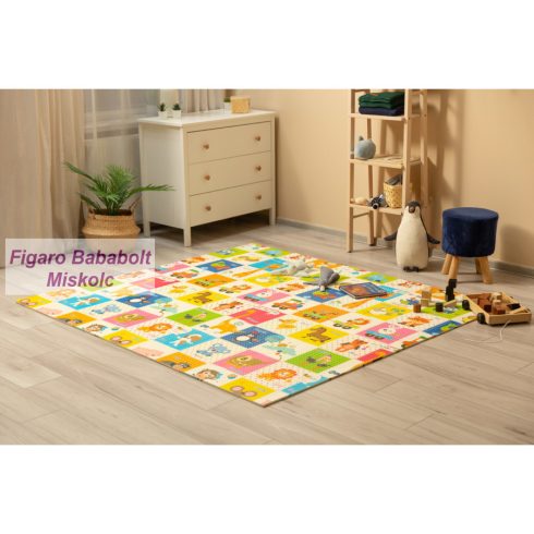 Toyz összehajtható kétoldalas játszószőnyeg 200x180 "animals"