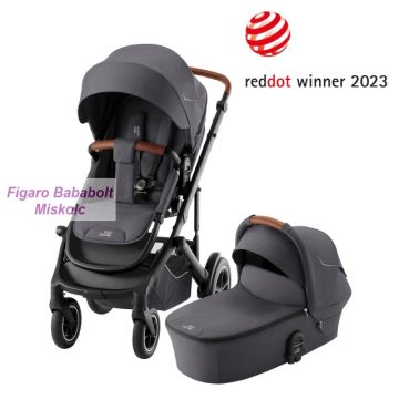   BRITAX RöMER Smile 5Z multifunkciós babakocsi szett mózeskosárral "Midnight Grey"