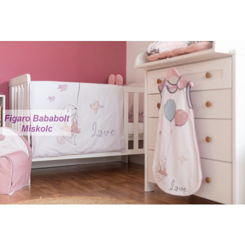 BUBABA 6 RÉSZES ÁGYNEMŰ SZETT - BUNNY IN LOVE