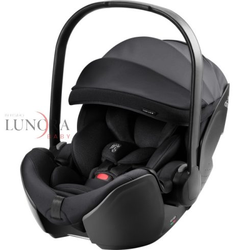 BRITAX RöMER Smile 5Z Comfort Style babakocsi bundle szett (Smile 5Z babakocsi + mózeskosár + Baby-Safe Pro) Carbon Black