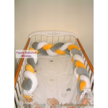 Fonott rácsvédő "szürke-fehér-sárga"