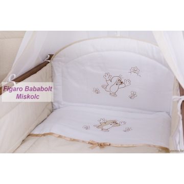 Bézs kockás vakond íves fejvédő