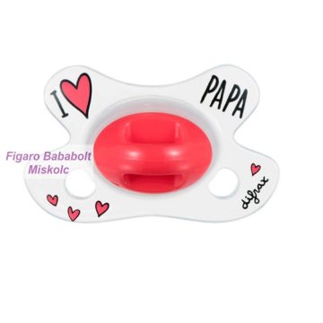 Difrax Natural újszülött cumi "I love Papa"