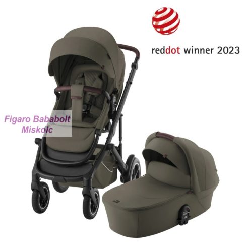 BRITAX RöMER Smile 5Z Lux multifunkciós babakocsi szett mózeskosárral "Urban Olive"