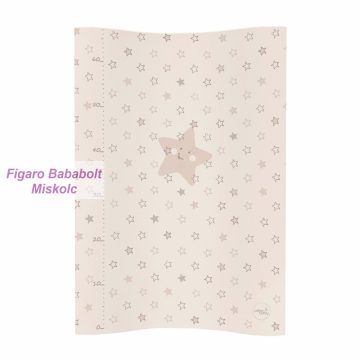   Pelenkázólap puha peremes 50X70 cm COSY "bézs csillag"