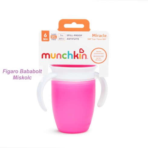 munchkin Miracle 360 itatópohár 207 ml rózsaszín