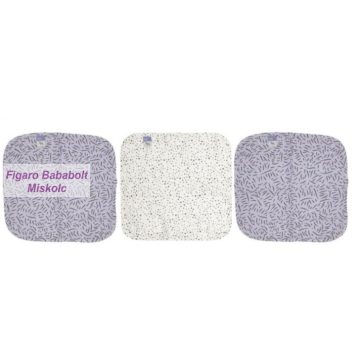   Bébé-jou bambusz fürdetőkesztyű, 3db-os " Lila"