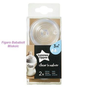   Tommee Tippee Closer To Nature cumisüveg cumi 2db- KÖZEPES FOLYÁSÚ (3m+)