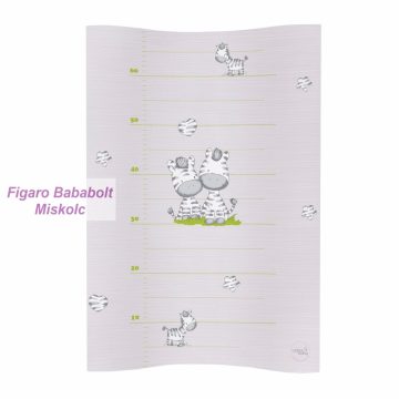   Pelenkázólap puha peremes 50X70 cm COSY "szürke zebra"