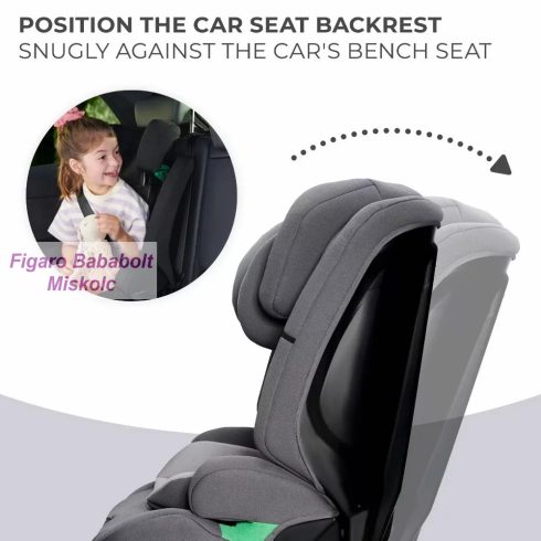 Kinderkraft gyerekülés Safety Fix 2 i-Size Isofix 76-150cm szürke