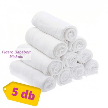 Cseh textil pelenka 5 db-os fehér