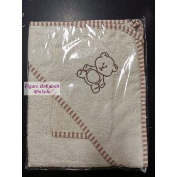   Stella fürdőlepedő, fürdetőkesztyű "bézs maci"