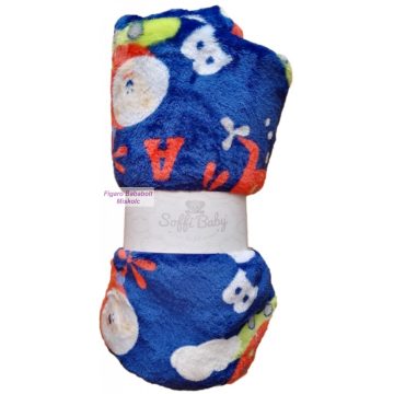   Soffi baby baba takaró "kék helikopteres" 75x100cm