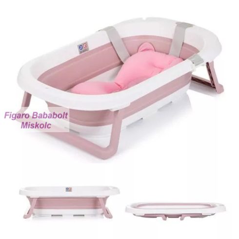 CHIPOLINO ISLA ÖSSZECSUKHATÓ KÁD HÁLÓS BABATARTÓVAL 81 CM - PINK