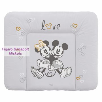 Pelenkázó lap puha 85x72 "Mickey&Minnie szürke"