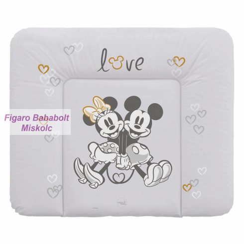Pelenkázó lap puha 85x72 "Mickey&Minnie szürke"