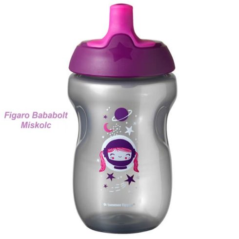 Tommee Tippee Sports Bottle Csőrös kulacs 300 ml 12 hó+  "lányos"