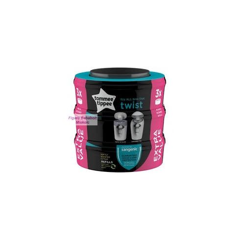 Tommee Tippee  Twist and Click, Sangenic TEC citrus 3 pcs pelenkatároló utántöltő