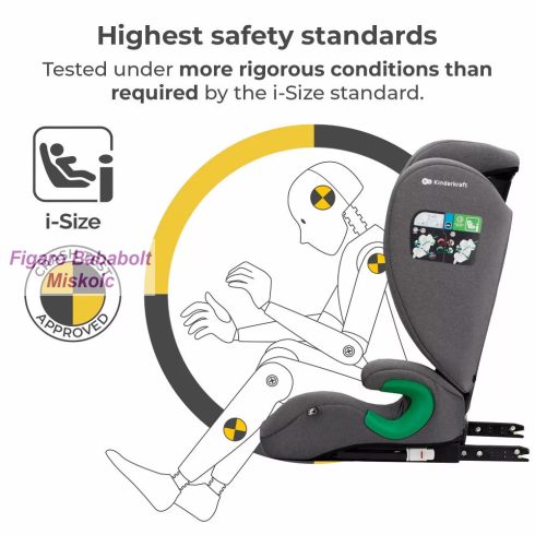 Kinderkraft Junior Fix 2 i-Size Isofix 100-150cm "grey"