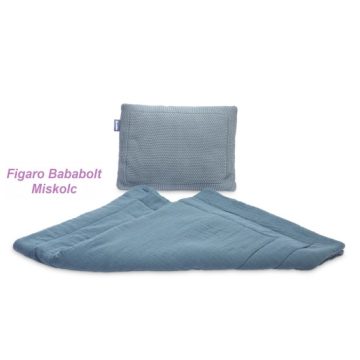 Sensillo kötött muszlin ágynemű szett "kék"