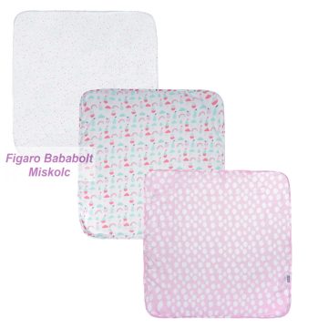   Bebe-Jou Bambusz textilpelenka 3 db-os "rózsaszín-menta"