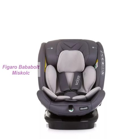 Chipolino Volare i-Size 360°-ban forgatható 40-150 cm isofixes gyermekülés "granite"