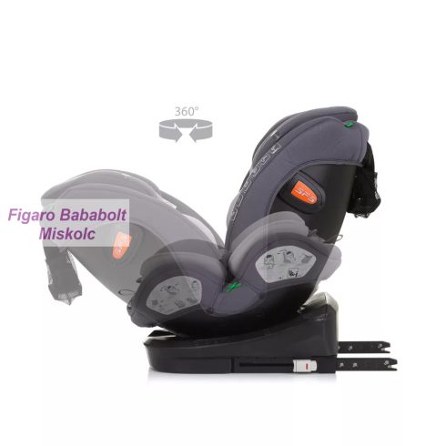 Chipolino Volare i-Size 360°-ban forgatható 40-150 cm isofixes gyermekülés "granite"