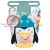 Taf Toys játék autóba Penguin Play and Kick Car Toy zenélő pingvin