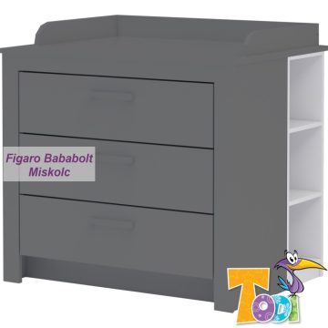   Todi White Bunny – nyitott polc a pelenkázó toldalék alá