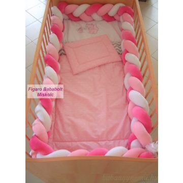 Fonott rácsvédő "fehér-pink-rózsaszín"
