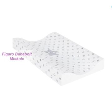   Pelenkázó lap puha peremes COSY 50x70 cm "szürke csillag"