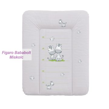 Pelenkázó lap puha "zebra szürke"  50×70