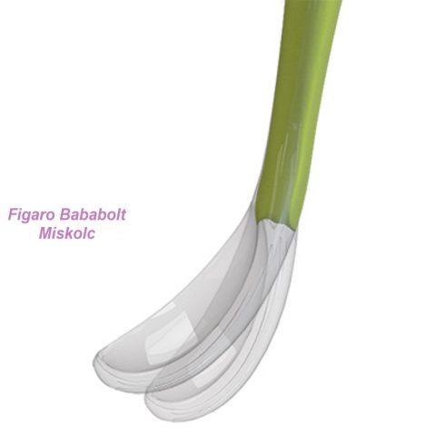 Chicco puha szilikon kanál "piros"