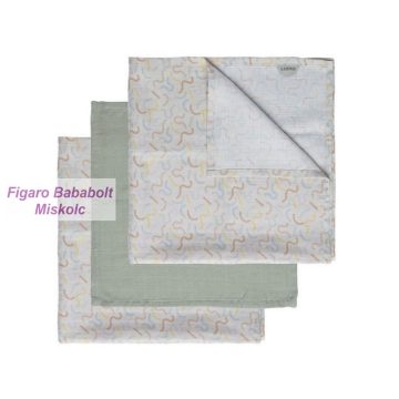 Luma bambusz textilpelenka  3 db-os "multi lines"