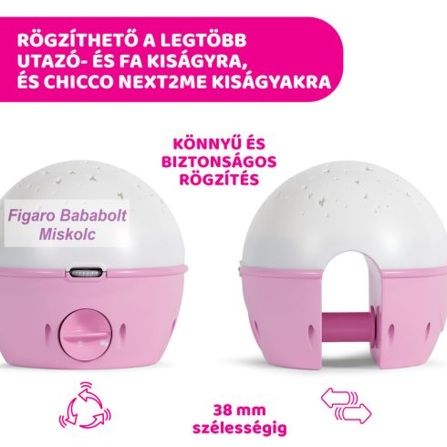 Chicco Next 2 Stars Maci vetítő dallamokkal rózsaszín
