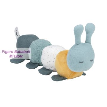 Nattou plüss sípoló hernyó "zöld-sárga"