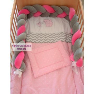 Fonott rácsvédő "szürke-szürke-rózsaszín"