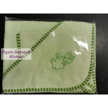   Stella fürdőlepedő, fürdetőkesztyű "zöld bárány"