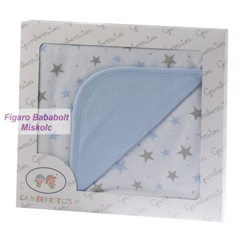 Gamberritos takaró – dupla pamut 80x80cm "kék csillag"