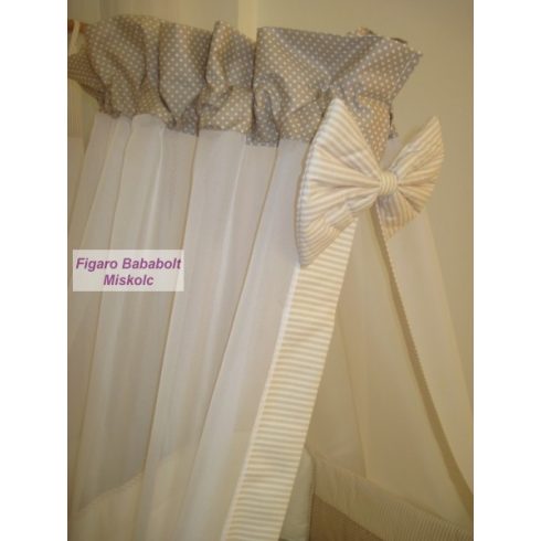 4 részes bébi ágynemű garnitúra muszlin függönnyel "Safari"