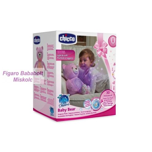Chicco Baby Bear plüss maci projektor "pink"