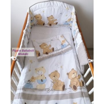 3 részes ágynemű szett "Játék maci- barna"