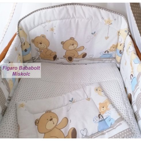 3 részes ágynemű szett "Játék maci- barna"